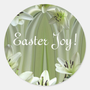 Adesivo Redondo Composição do lírio