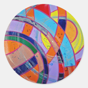 Adesivo Redondo Composição nº 15 de Michael Moffa