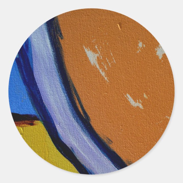 Adesivo Redondo Composição nº 1A por Michael Moffa (Frente)