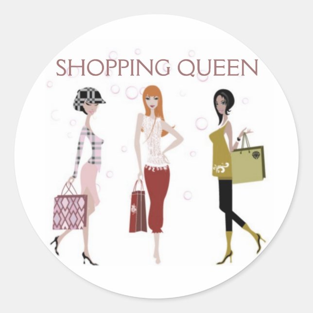 ADESIVO REDONDO COMPRANDO COLEÇÃO DE RAINHAS (Frente)