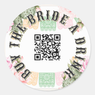 Adesivo Redondo Comprar A Noiva Bebe Fiesta Bachelorette