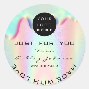 Adesivo Redondo Comprar Holografias Do Logotipo Do Obrigado Feitas