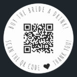 Adesivo Redondo Comprar Minimalista A Noiva Um Código QR De Bebida<br><div class="desc">Design moderno e elegante imprimiu o Comprar Minimalista O botão Redondo da Noiva A Bebida QR que pode ser personalizado com o seu texto. Clique no botão "Personalizar" e use nossa ferramenta design para modificar este modelo. Veja a Design de Arte Gráfica para outros produtos que combinam com este design!...</div>
