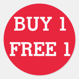 Adesivo Redondo Comprar redondo 1 Rótulo de venda compre 1