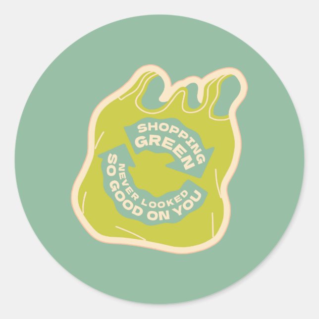 Adesivo Redondo Comprar Verde (Frente)