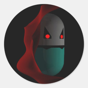 Adesivo Redondo Comprimidos da paródia do Prozac do vampiro