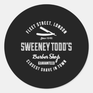 Adesivo Redondo Compro Barber De Sweeney Todd