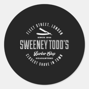 Adesivo Redondo Compro Barber De Sweeney Todd