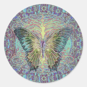 Adesivo Redondo Compro de Árvore da Vida