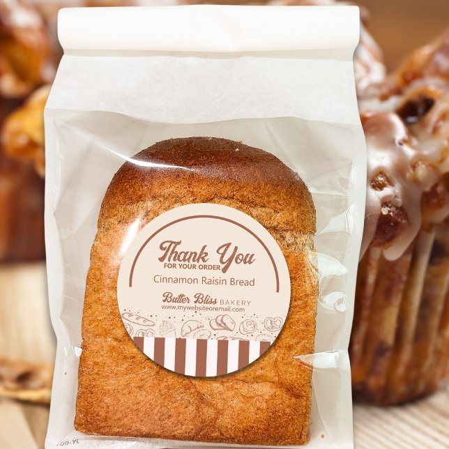 Adesivo Redondo Compro Moderno Clássico de Beige Brown (Criador carregado)