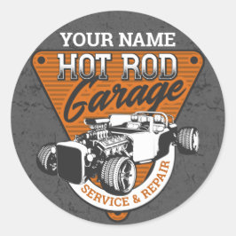Adesivo Redondo Compro Personalizado de Reparo do Roadster de Gara