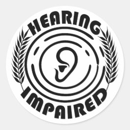 Adesivo Redondo Compromisso auditivo