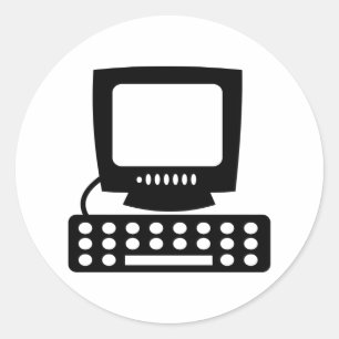Adesivo Redondo Computador