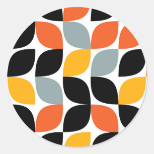 Adesivo Redondo Conceito colorido, original, na moda, urbano da