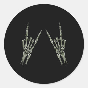 Adesivo Redondo Concertos do Rock On Star Buddy para Mulheres