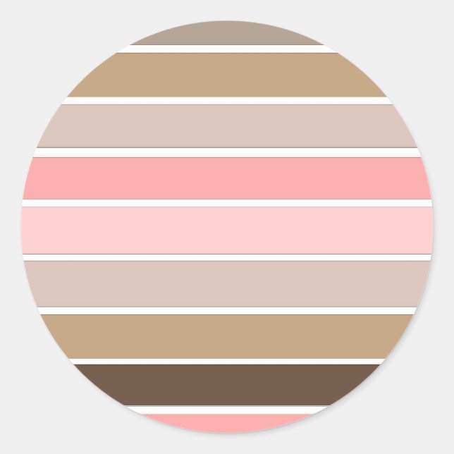 Adesivo Redondo Conch Seashell Colors (Frente)