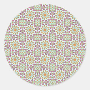 Adesivo Redondo Conchas