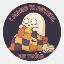 Concordo Com Pipoca Não Trauma Cute Fantasma Hallo