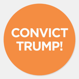 Adesivo Redondo Condenado Trump! -Adesivo