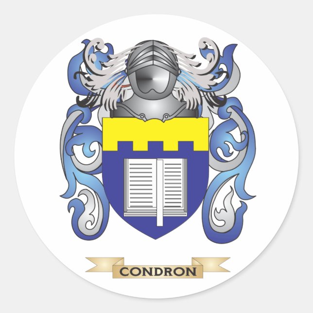 Adesivo Redondo Condron Casaco de Armas (Frente)