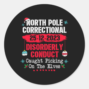 Adesivo Redondo Conduta correcional do Polo Norte Capturada