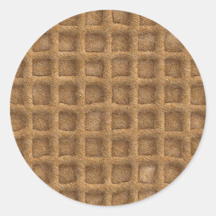Adesivo Redondo Cone do Waffle