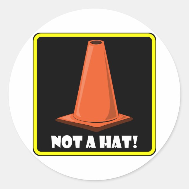 Adesivo Redondo CONE HAT 1a (Frente)