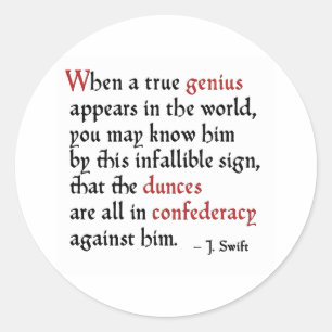 Adesivo Redondo Confederado de Dunces