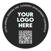 Conferência Empresarial Logotipo Personalizado QR