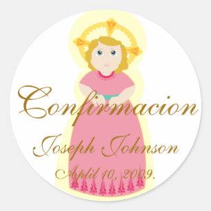 Adesivo Redondo "Confirmacion Etiqueta-Personaliza