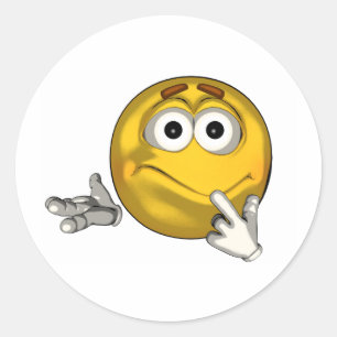 Adesivo Redondo Confuso - Toon