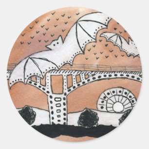 Adesivo Redondo Congresso Avenue Bats