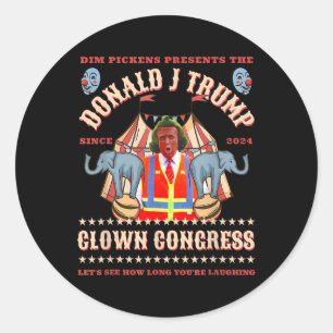 Adesivo Redondo Congresso Funny Trump Presidente Trump Ganhou 202