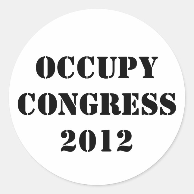 Adesivo Redondo Congresso Occupy 2012 (Frente)