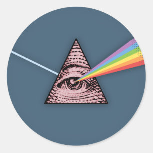 Adesivo Redondo Conjuntivite Illuminatis