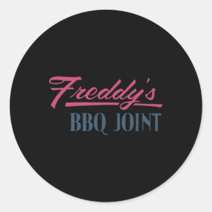 Adesivo Redondo Conjunto de Churrascos de Freddy