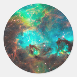 Adesivo Redondo Conjunto de estrela NGC 2074