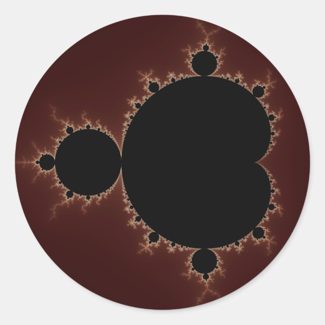 Adesivo Redondo Conjunto de Mandelbrot 08 - Fractal (Frente)