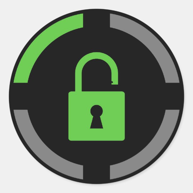 Adesivo Redondo Conquista desbloqueada (Frente)