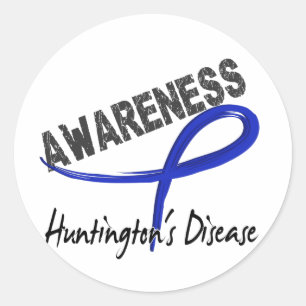 Adesivo Redondo Consciência 3 da doença de Huntington