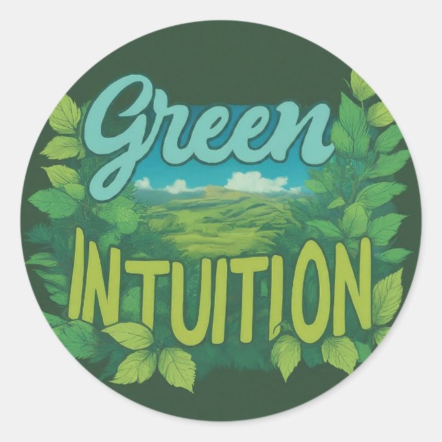 Adesivo Redondo Consciência ambiental (Frente)