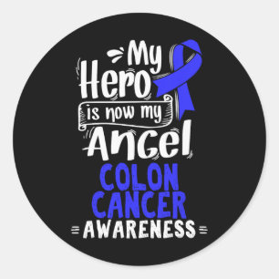 Adesivo Redondo Consciência Colorectal Do Cancer T Presente Para O