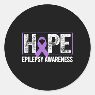 Adesivo Redondo Consciência da epilepsia - Esperança de consciênci