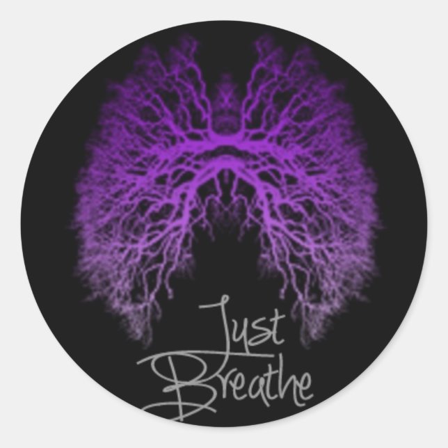 Adesivo Redondo Consciência da Fibrose Cística (Frente)