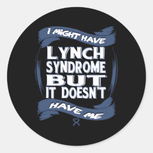 Adesivo Redondo Consciência da Síndrome de Lynch