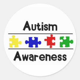 Adesivo Redondo Consciência do Autismo