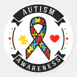 Adesivo Redondo Consciência do Autismo