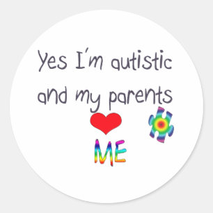Adesivo Redondo Consciência do autismo