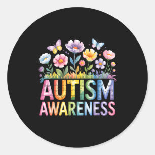 Adesivo Redondo Consciência do autismo autista