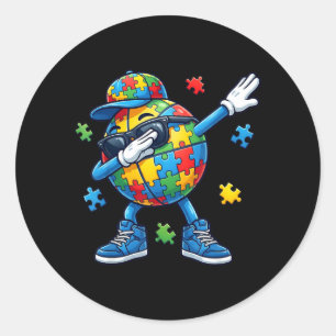 Adesivo Redondo Consciência do Basquete Dabbing